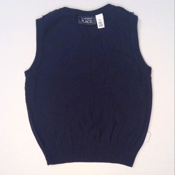 The Children's place, navy sweater vest US 3T - Picture 4 of 5
